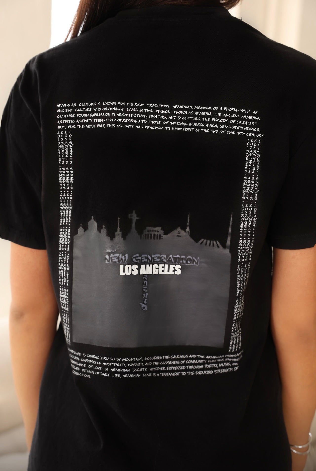 “New Generation, La-Arm” Unisex Oversized T-Shirt